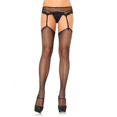 Calze a Rete Trasparenti Nero Leg Avenue Taglia O/S